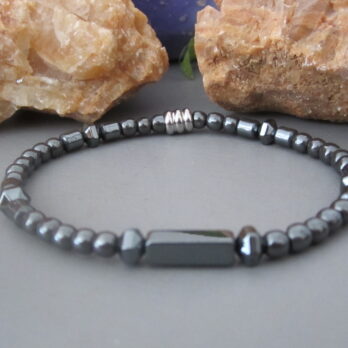Bracelet Hématite perles 6 mm
