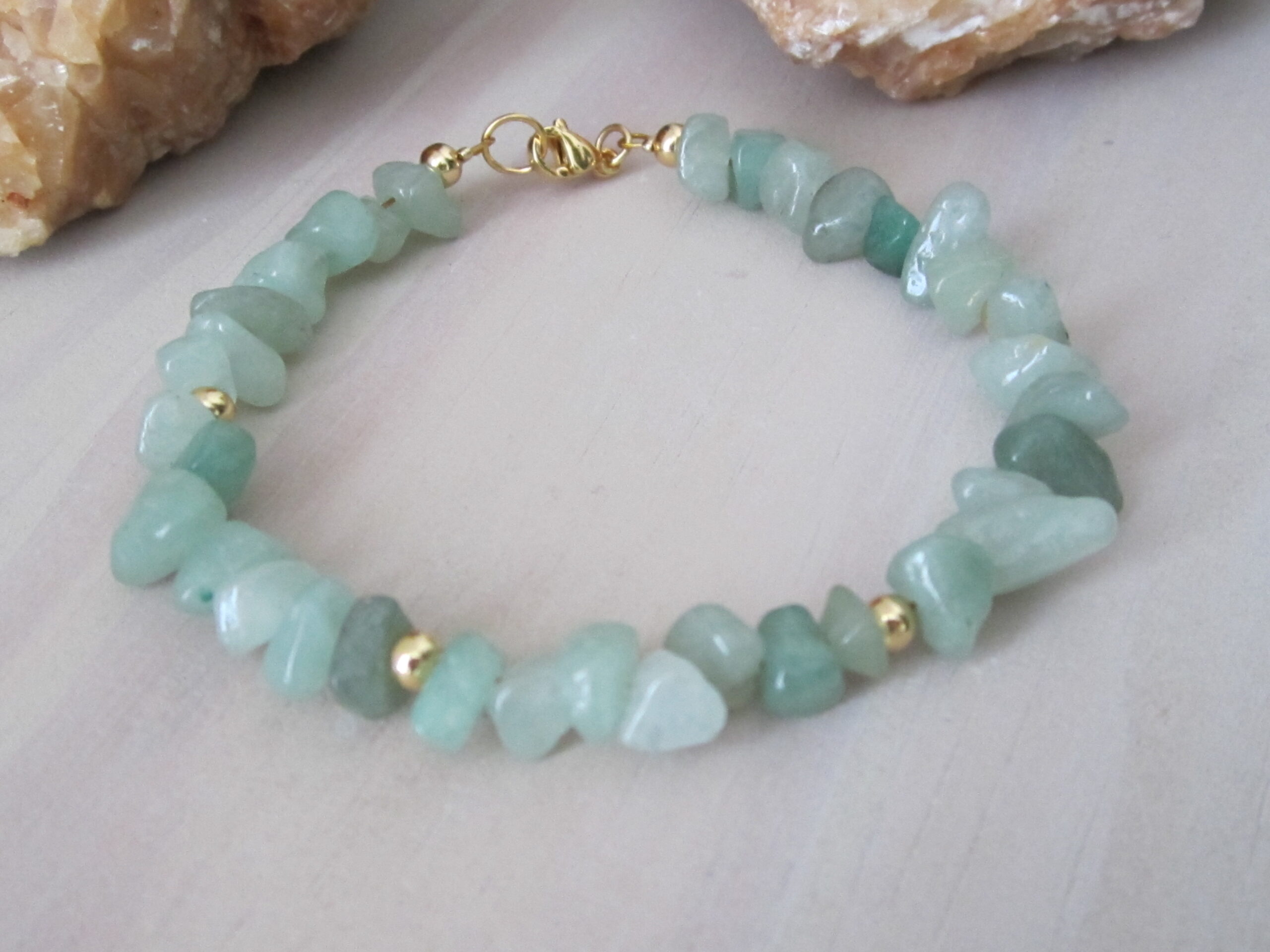 Bracelet de pierres d'Aventurine