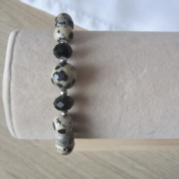 Bracelet Jaspe Dalmatien
