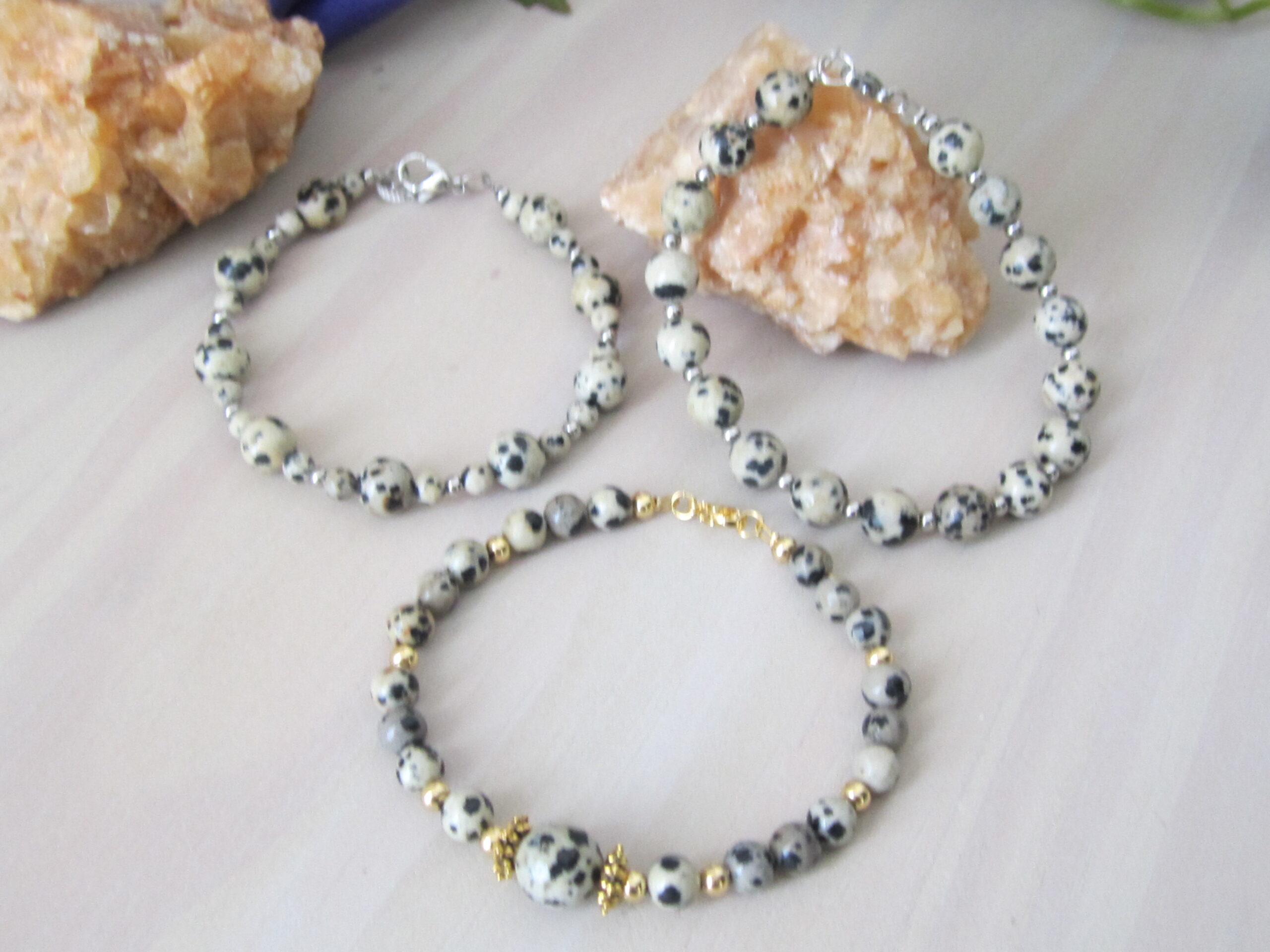 Bracelets Jaspe Dalmatien