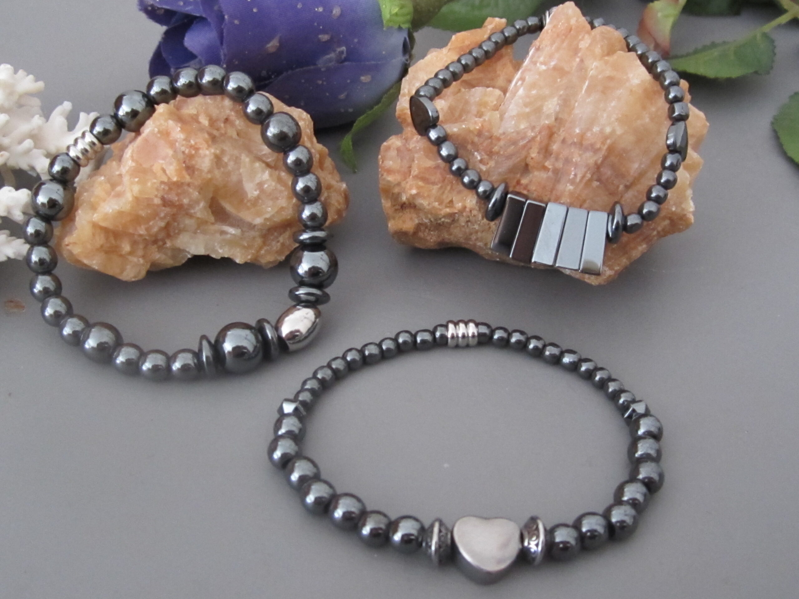 Ensemble Bracelets Hématite